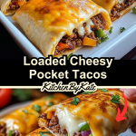 Loaded Cheesy Pocket Tacos