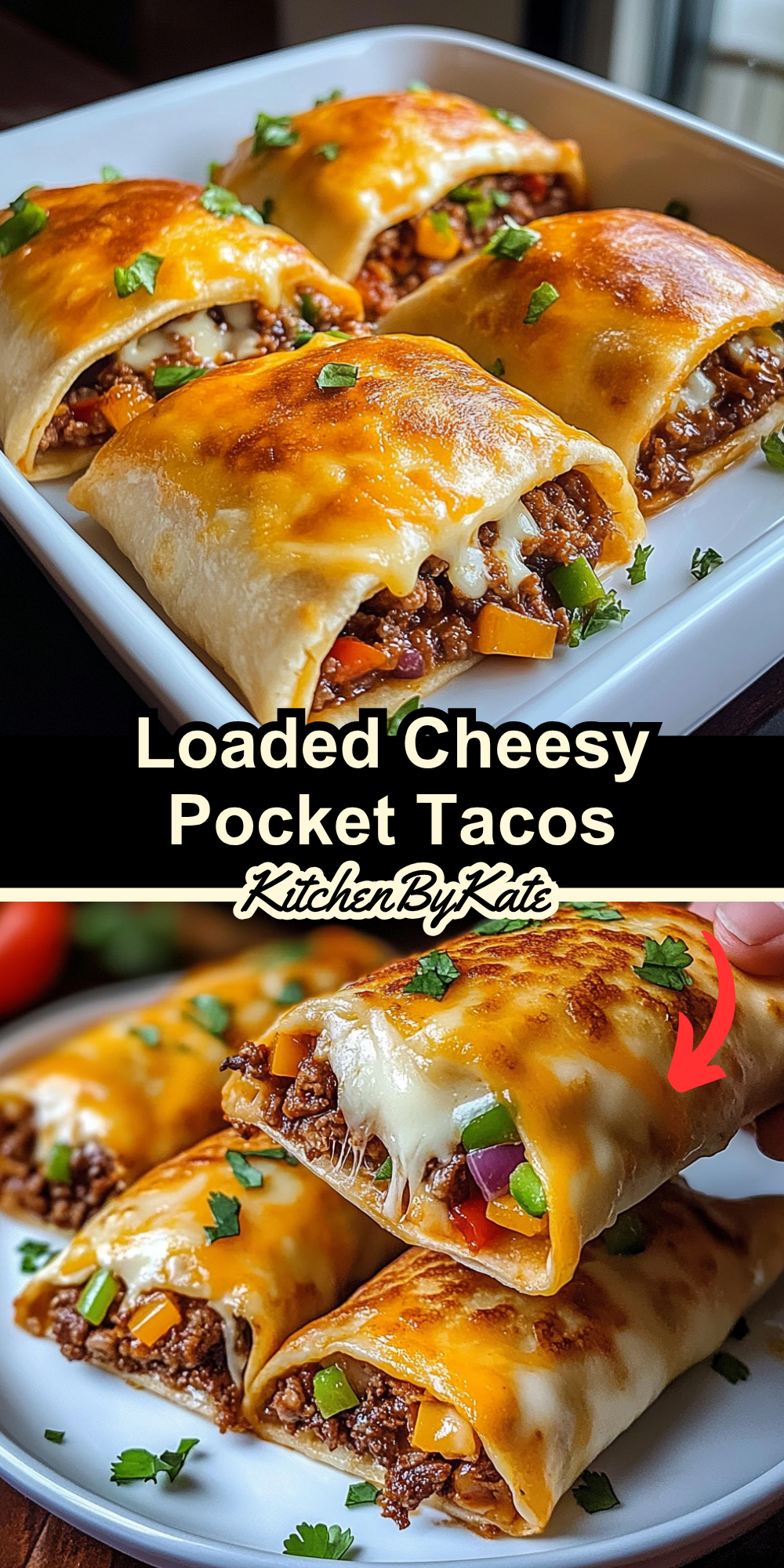 Loaded Cheesy Pocket Tacos Loaded Cheesy Pocket Tacos