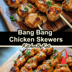 Bang Bang Chicken Skewers