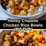 Honey Chipotle Chicken Rice Bowls