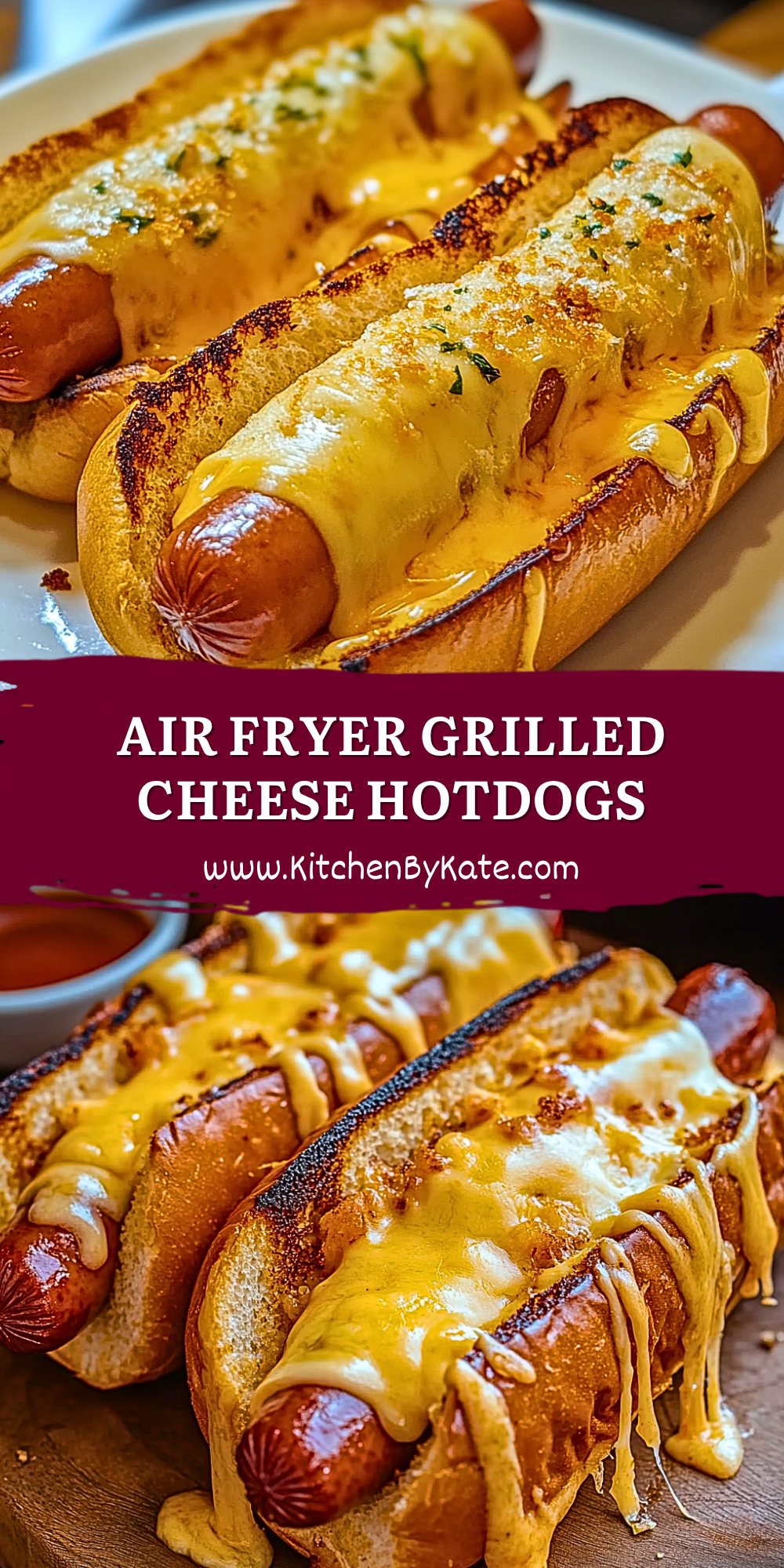 Air Fryer Grilled Cheese Hotdogs Air Fryer Grilled Cheese Hotdogs