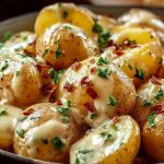 Creamy Garlic Baby Potatoes