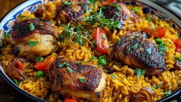 Caribbean Chicken and Spiced Rice