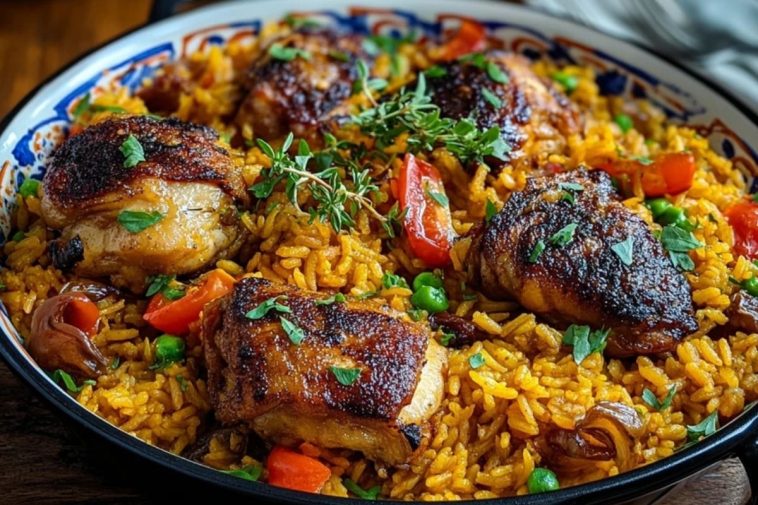 Caribbean Chicken and Spiced Rice