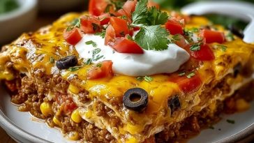Layered Burrito Casserole