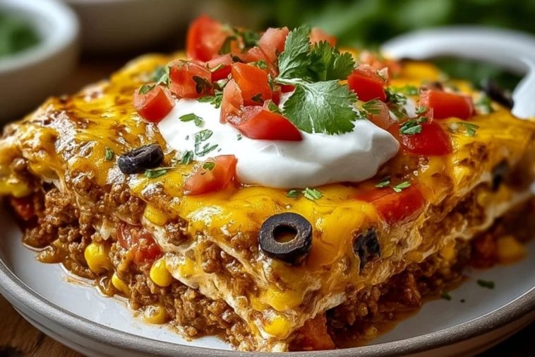 Layered Burrito Casserole