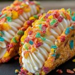 Easy Fruity Pebbles Cheesecake Tacos Recipe