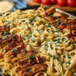 Creamy Velveeta Chicken Linguine with Mozzarella Garlic Sauce