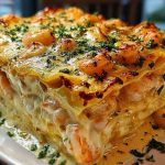 Garlic Butter Shrimp Scampi Lasagna