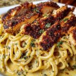 Cajun Chicken Spaghetti in Creamy Garlic Mozzarella Sauce