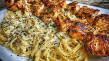 Cajun Garlic Butter Chicken Linguine in Creamy Parmesan Sauce