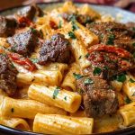 Cajun Garlic Butter Linguine with Tender Beef Strips