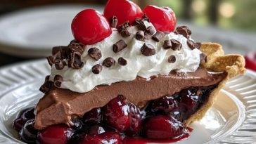 Chocolate Cherry Cream Pie