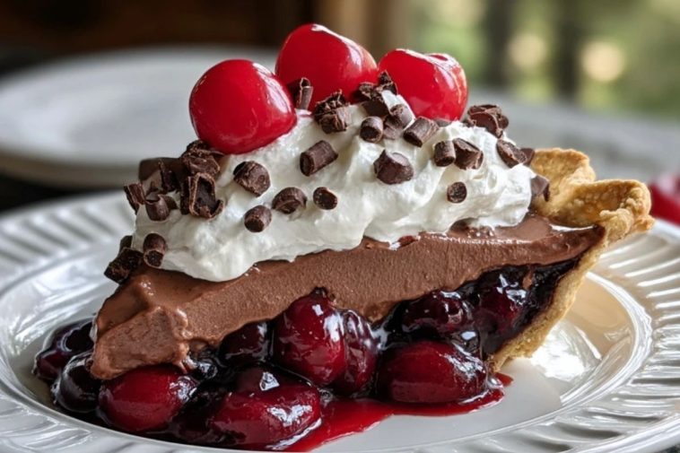 Chocolate Cherry Cream Pie