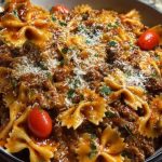 Creamy Velveeta Bowtie Pasta with Italian Beef Marinara