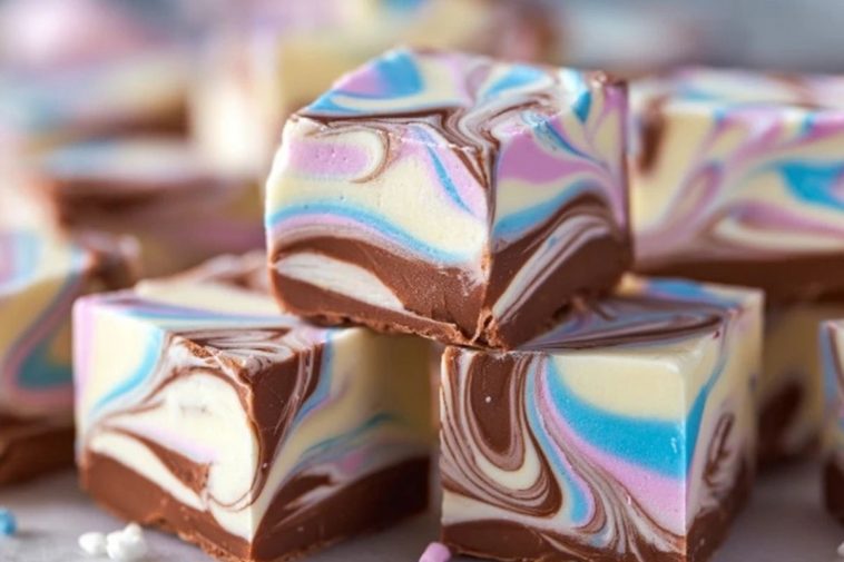Easy Marshmallow Swirl Fudge