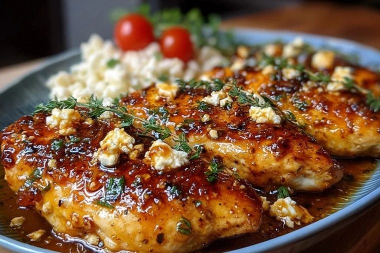 Hot Honey Infused Feta Chicken