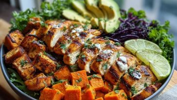 Loaded Grilled Chicken & Sweet Potato Power Bowl