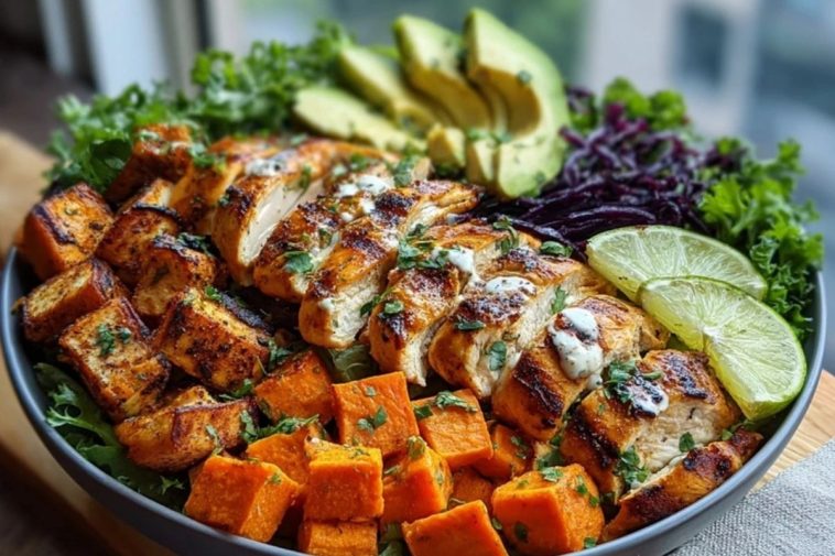Loaded Grilled Chicken & Sweet Potato Power Bowl