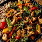 Next-Level Teriyaki Chicken Stir-Fry with Rainbow Veggies & Wild Rice