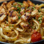 One-Pot Spicy Chicken Linguine in Creamy Sauce