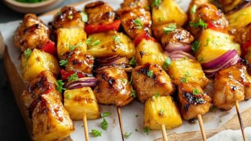 Pineapple Chicken Kabobs