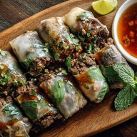 Thai Basil Beef Rolls