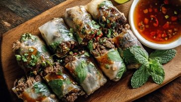Thai Basil Beef Rolls