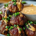 The Best Korean BBQ Meatballs with Spicy Mayo Dip