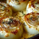 Baked Onions with Asiago Cheese