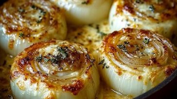 Baked Onions with Asiago Cheese