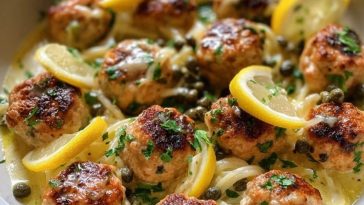 Chicken Piccata Meatballs