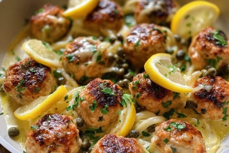 Chicken Piccata Meatballs