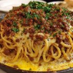 Creamy-Cajun-Beef-Spaghetti-with-Three-Cheese-Parmesan-