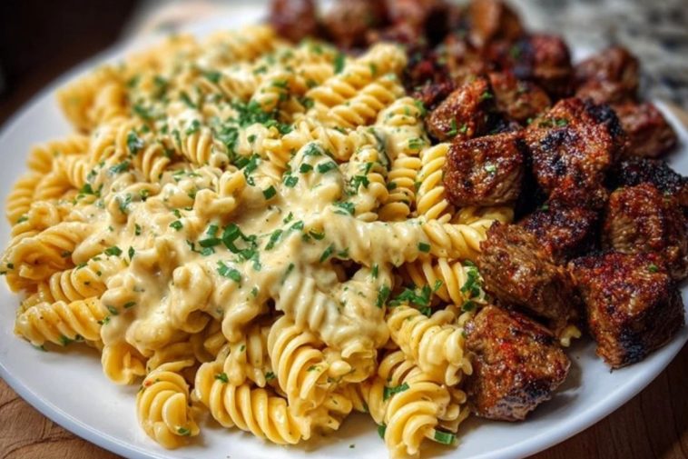 Creamy Cajun Beef and Rotini Delight