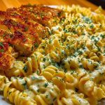 Creamy Cajun Chicken Twisted Pasta with Mozzarella Alfredo