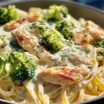 Creamy Chicken Broccoli Alfredo Pasta