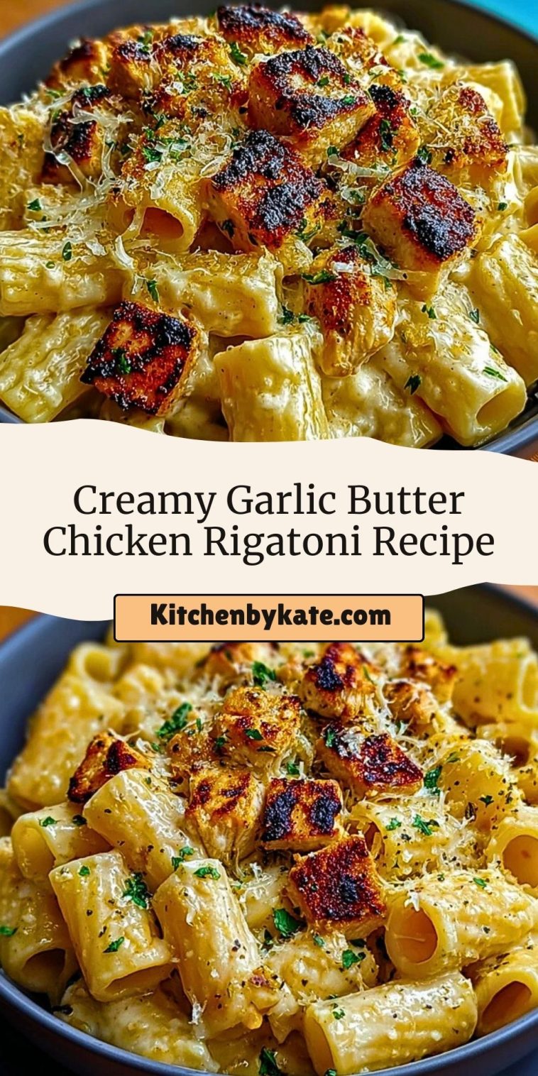 Garlic Butter Chicken Rigatoni Recipe
