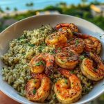 Creamy Garlic Butter Shrimp with Herb Rice