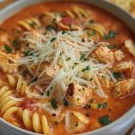 Crockpot Chicken Parmesan Soup