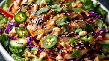 Crunchy Asian Sesame Chicken Salad