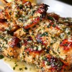 Garlic Parmesan Chicken Skewers