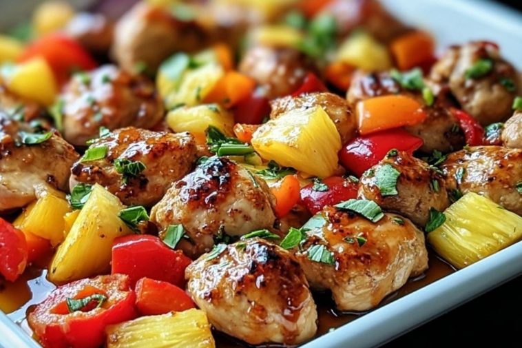 Hawaiian Chicken Sheet Pan