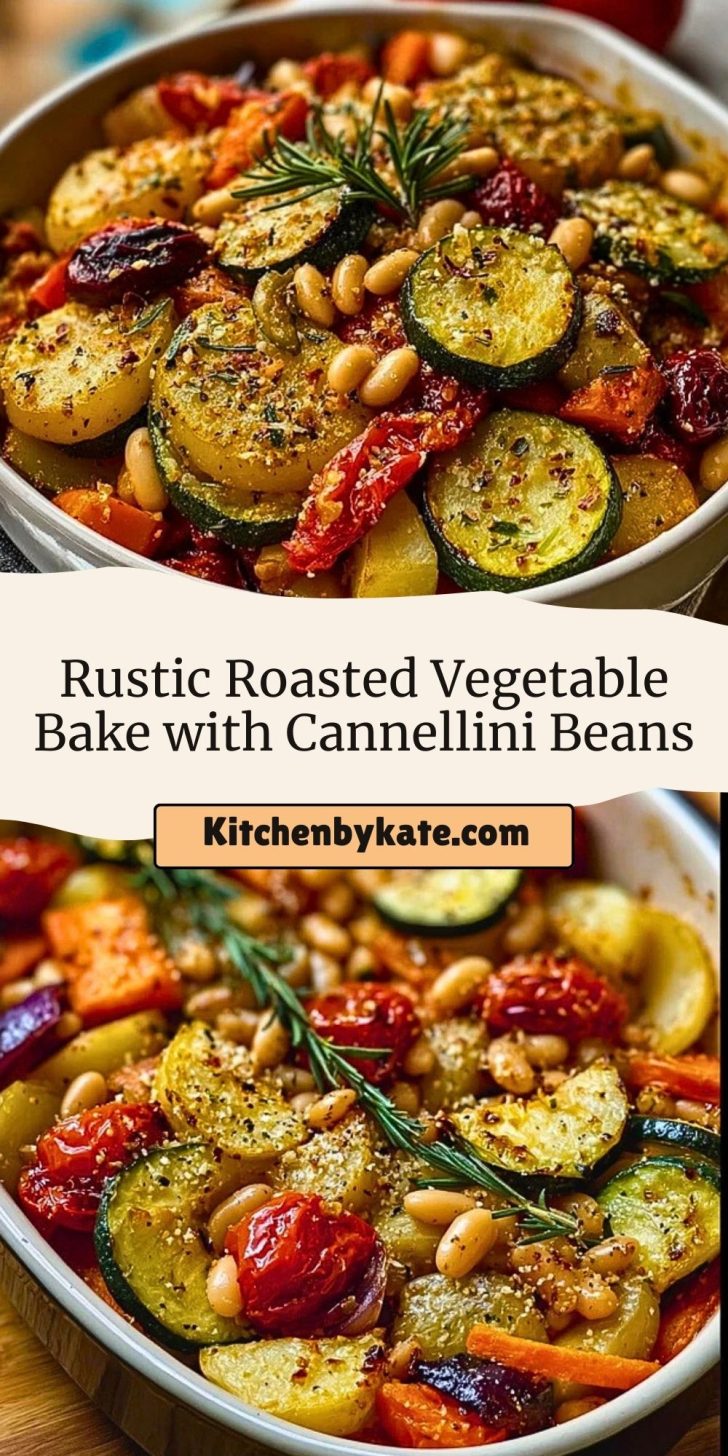 Rustic Roasted Vegetable Bake with Cannellini Beans