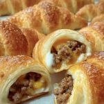 Sausage and Cream Cheese Stuffed Crescent Rolls