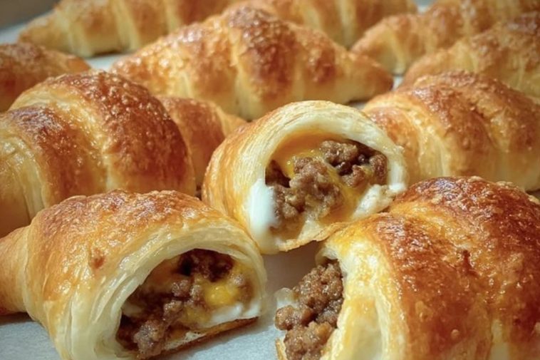 Sausage and Cream Cheese Stuffed Crescent Rolls