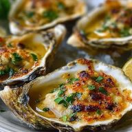 Smoky Lemon Garlic Grilled Oysters