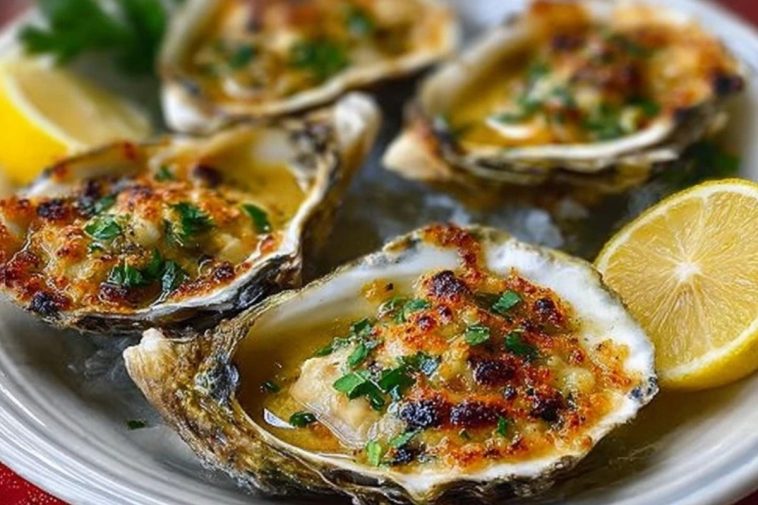 Smoky Lemon Garlic Grilled Oysters