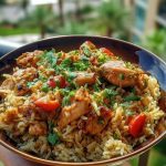 Smothered Chicken and Rice Bowl