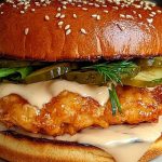 Spicy Chicken Sandwich with Creamy Homemade Sauce